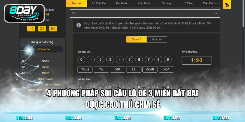 4 phương pháp soi cầu lô đề 3 miền bất bại được cao thủ chia sẻ