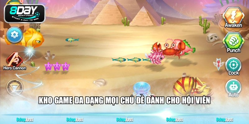 Kho game đa dạng mọi chủ đề dành cho hội viên