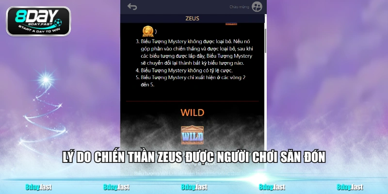 Lý do chiến thần Zeus được người chơi săn đón