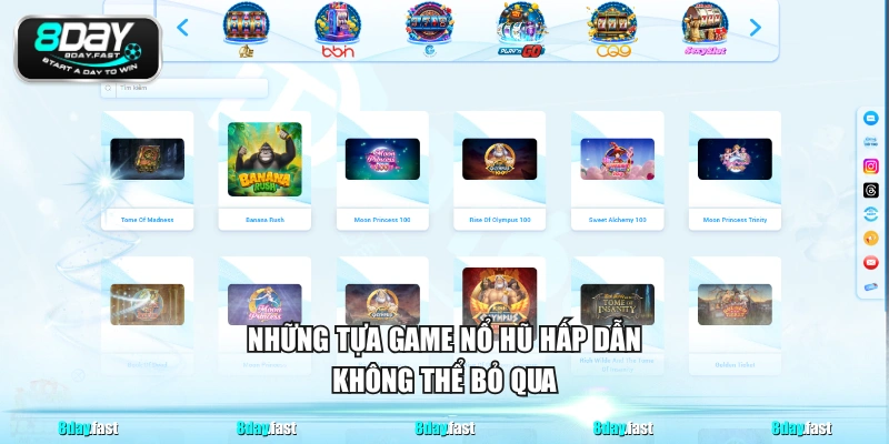 Những tựa game nổ hũ hấp dẫn không thể bỏ qua