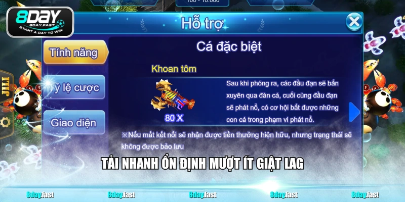 Tải nhanh ổn định mượt ít giật lag